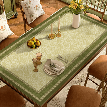 Beyzk tablecloth rectangular no-wash waterproof and oil-proof style american pastoral retro dining table mat waterproof and oil-proof no-wash table dream garden 70cmx140cm