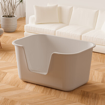Wang yejun cat litter box extra large open-top heightened fence anti-splash into a kitten toilet extra large cat poop box