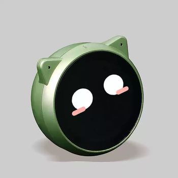 Espressif echoear meow companion desktop intelligent ai chat robot bean bag voice conversation toy double day gift abs green n16r8 xiaozhi firmware