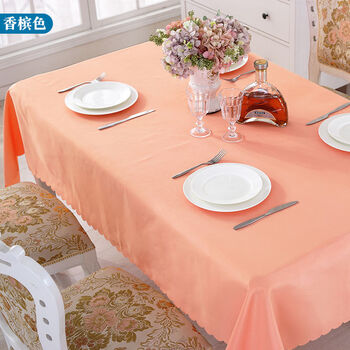 Fantasy thick solid color tablecloth hotel restaurant rectangular simple black tablecloth background cloth conference tablecloth champagne color tablecloth size 180x260cm