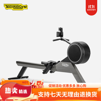 Technogym indoor sports rowing machine wind resistance magnetic rowing skillrow gray