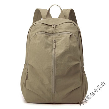 Ye yu casual backpack travel backpack water-repellent fashion middle school student portable foldable lightweight backpack khaki
