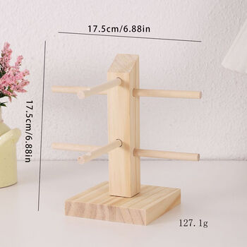 Fantasy dust-proof drawer-type sunglasses transparent multi-grid sunglasses acrylic daily disposable contact lens storage box artifact wooden/large size mildew-proof and insect-proof desktop glasses frame one compartment for storage to save desktop space