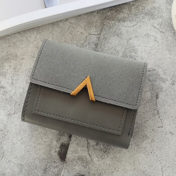 Other/other ins small wallet women's short 2025 new japanese and korean simple forest retro retro student versatile folding wallet card bag gray - material upgrade version