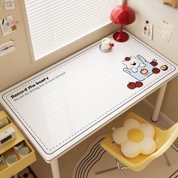Fantasy can be cut to size table mat design study desk mat computer mat desk mat leather bag apple dog 60x140cm can be cut to any size
