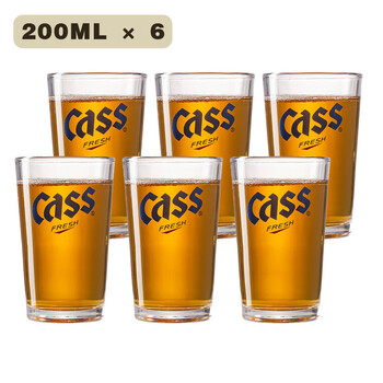 Yong huan customized beer mug logo korean cass beer special cup craft brewery one-cup household kaishi cup 6 small kaishi pilsner beer cups