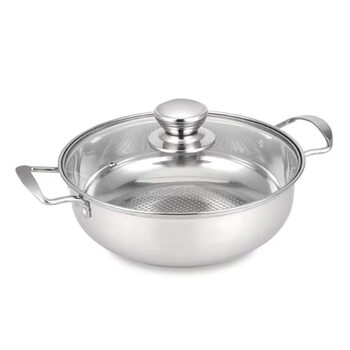 Tuojin imported quality pot from japan, special for household induction cooker, gas stove, gas stove, non-stick pot, suitable for cooking pot, silver_soup pot 30cm