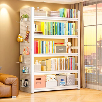 Zhaojian household bookshelf vertical floor-standing storage rack multi-layer bedroom study integrated wall-mounted children's picture book shelf simple bookcase 3 layers - length 40*width 30*height 80cm, stable and not shaking