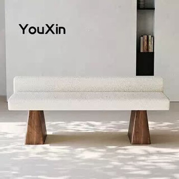 Fantasy long stool restaurant dining table and chairs bedroom bedside stool living room sofa stool 140x60x65 pine white sherpa