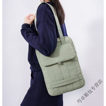 Ye yu bow tie thin shoulder computer bag hand-sized portable anti-fall suitable for huawei honor simple handbag-cyan