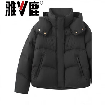 Yalu 2026 new winter women's fashionable hooded warm thickened puff down jacket jacket jiujiang down jacket women - jiujiang down jacket women - black yao black puff small down jacket s small down jacket