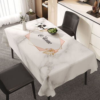 Fantasy style tablecloth no-wash waterproof, oil-proof and scalding tablecloth 2025 new high-end tablecloth coffee table mat marble gold leaf upgraded encryption waterproof, oil-proof and scalding 140x200cm suitable for 80x140 rectangular table/oval