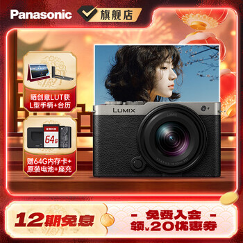Panasonic lumix s9n s9 + 18-40mm original cover machine full frame camera l mount mirrorless camera mirrorless digital camera s9n丨s9+18-40mm kit silver