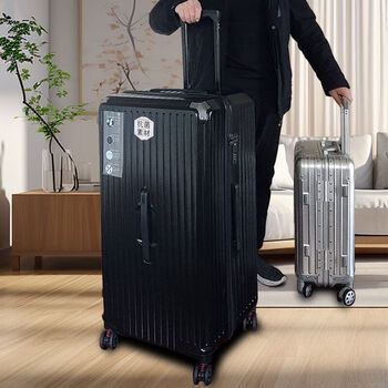 Ye yu's super large capacity suitcase, extra large password box, thickened suitcase for women, trolley case for male students, lightweight leather case, mysterious black 5-wheel upgraded model, 100-inch large capacity design + new upgrade