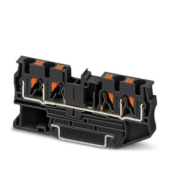 Phoenix straight-through terminal block-pt 4-quattro bk-1674245 pack of 50