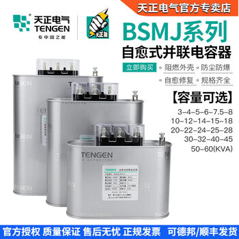 Bsmj-0.45 three-phase self-healing low-voltage reactive power compensation parallel power capacitor 450v 3kvar 450v