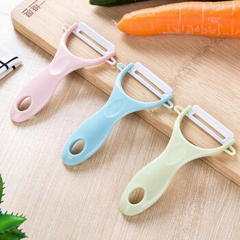 Yusenyi fruit knife office household ceramic fruit knife multifunctional apple peeling scraper melon fruit potato peeler nordic green 1 pack practical