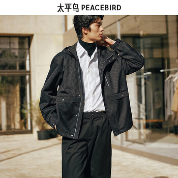 Peacebird men's jacket babcg1286 black first batch l