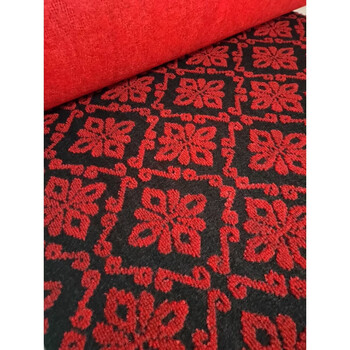 Fantasy commercial carpet for bedroom gray full floor rental house floor mat room can be cut for office large area black and red lotus 3 meters wide x 4 meters long 12 square meters