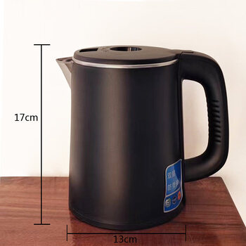 Tuojin german imported quality water dispenser tea bar machine kettle universal kettle 304 stainless steel electric kettle special black matte upgraded 304 stainless steel short mouth kettle 1ml 0.8-1.2 liters