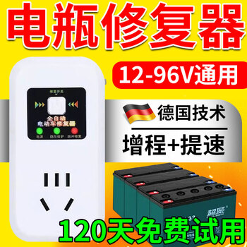 Electric vehicle battery repairer fully automatic pulse repair genuine second and third wheel universal artifact battery automatic power off battery repair artifact invalid return guarantee