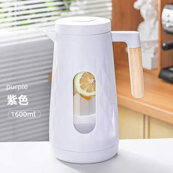 Tuojin refrigerator cold kettle glass high temperature resistant high borosilicate household food grade large capacity hot water household water storage 16ml 16l hibiscus purple (anti-scalding and high temperature resistance 400) 16ml