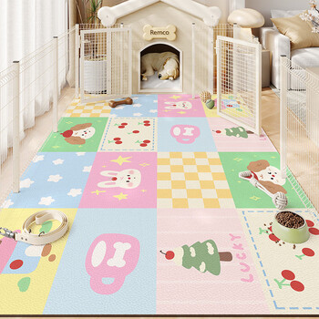 Fantasy pet special floor mat waterproof and urine-proof pvc wear-resistant dog fence mat cat soundproof carpet cube paradise n yimo jing 100cmx160cm