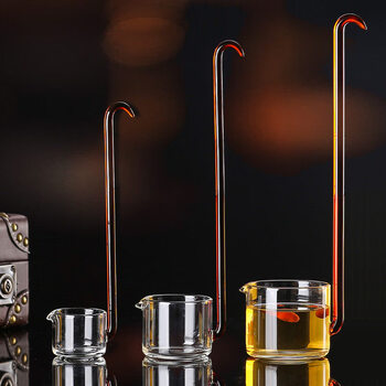 Zhifangyi wine spoon 1 liang and a half category household wine measuring device large wine spoon 1 liang and half 75ml pack__blue straight handle spoon