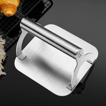 Yong huan pie press stainless steel hand-pressed pie press manual hamburger meat pressing artifact commercial iron plate squid pressure plate stainless steel pie press sd pie press