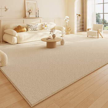 Sanqi tiger baby crawling carpet living room children's non-slip large area fully waterproof bedroom floor wipeable no-wash mat solid color beige 60 160cm bedside size recommended upgrade and thickening