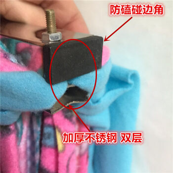 Cotton cloth stainless steel straight mop old-fashioned handmade wide-head absorbent mop hotel cleaning flat mop cotton strip stainless steel straight 30cm stainless steel rod