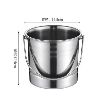 Fantasy double-layer ice bucket with lid for club hotel double-layer champagne bucket portable red wine ice bucket single-layer magnetic ice bucket ice clip (without separator)
