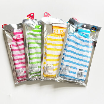 Shantou lincun bath and mud artifact for men, women and children, special bathhouse coarse sand back rubbing gloves, 1 pack, random colors