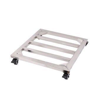 Fantasy base bracket refrigerator cylinder flower pot removable base bracket warehouse debris moisture-proof storage bracket 25x25 two brakes and two universal wheels