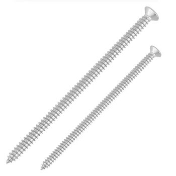 Fengji stainless steel flat head cross lengthened self-tapping screw switch socket panel countersunk head self-tapping screw m4m5-300 m3*35 100 pieces