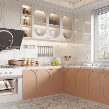 Yusenyi kitchen cabinets, integrated quartz stone countertops, open stove, kitchen center cabinet, integrated cabinet, 3 base cabinets, 3 countertops, 1 meter wall cabinet (environmentally friendly solid wood particle board, please contact us for details).