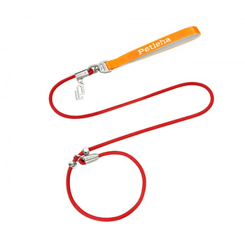 Shantou lincun dog rope pet collar all-in-one dog walking rope large and small dogs p rope dog leash p rope orange rhythm m (160cm) single p rope (excluding storage bag)