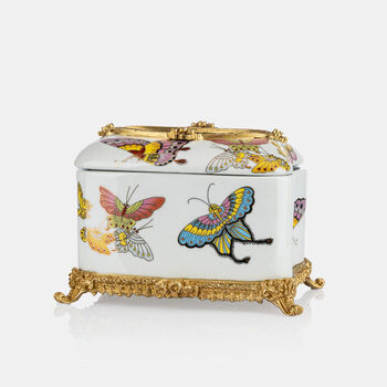 European ceramics with copper tissue box for living room, light luxury and creative american home coffee table tissue box ornaments no. 4 tissue box