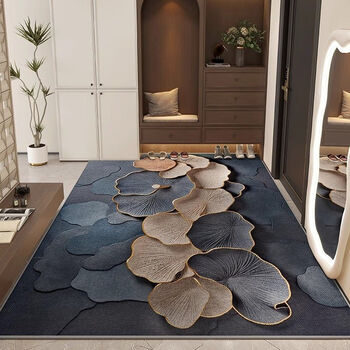 Fantasy high-end entrance floor mat, entrance door mat, nordic home carpet, living room customizable, cuttable anti-slip entrance mat 120cmx180cm 8th generation belgian velvet/light luxury mok no. 1