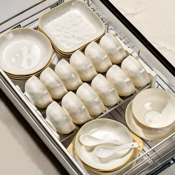 Yichen bowls and tableware set, underglaze color ceramics, housewarming gift, bowls, dishes, chopsticks, gift box