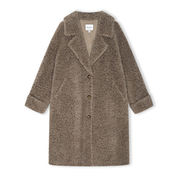 Juicy couture bj women's tops and coats northern poetry button plush coat beige xl