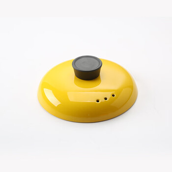 Tuojin universal casserole lid soup pot stone pot single lid household traditional chinese medicine pot lid colorful ceramic casserole lid earthen pot with lid yellow diameter 19.5cm