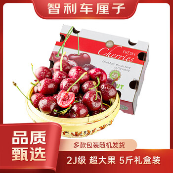 Interesting taste of chilean cherries, grade 2j, fruit diameter about 28-30mm, 5kg gift box fruit gift box