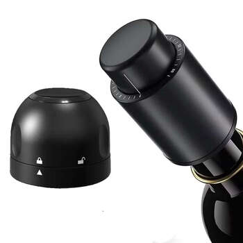 Fantasy red wine bottle stopper, wine vacuum sealing stopper, champagne sparkling wine preservation stopper with date scale, wine stopper with scale, champagne stopper with lock