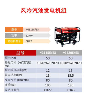 Cat kama air-cooled diesel generator dual-voltage household small high-power outdoor stall engineering emergency gasoline generator set kge15ee315kva