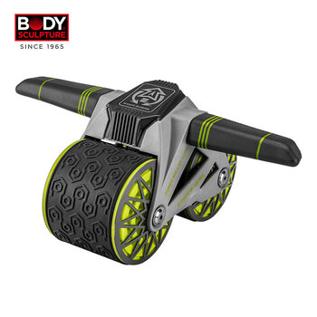 He jiagong body sculpture automatic rebound abdominal wheel home fitness roll abdominal muscle artifact roller abdominal device automatic rebound abdominal wheel
