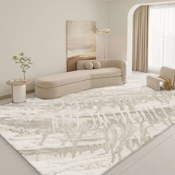 Fantasy living room carpet cream style high-end modern simple sofa coffee table blanket soundproof bedroom bedside blanket customized large area unreal world imitation cashmere 200x300cm