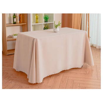 Fantasy conference tablecloth rectangular exhibition tablecloth hotel wedding table skirt coffee table solid color red and white tablecloth khaki needs to be customized