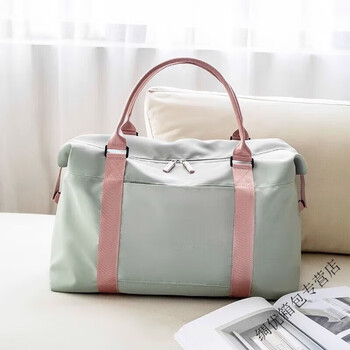 Ye yu travel bag women's large capacity portable light luggage bag short-distance business travel can board the maternity bag storage bag trendy matcha green large size
