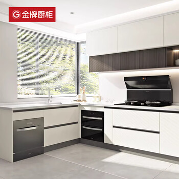 Zhong zhang gui's gold medal kitchen cabinet home customization simple modern style quartz stone countertop integrated cabinet nationwide door-to-door installation customization prepayment understand